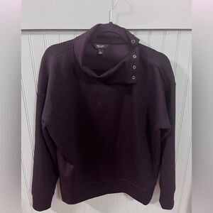 Simply Vera Vera Wang Women’s Snap Mock Neck - Black